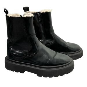 Zara Faux Fur Ankle Boots